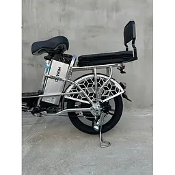 Електровелосипед Minako U18" 600W 48V 18Ah + сидіння/багажник сірий - мініатюра 12