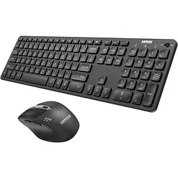 Arteck HB305-3MB167 Універсальна багатопристрійна Bluetooth-клавіатура та миша Повнорозмірна бездротова Bluetooth-клавіатура
