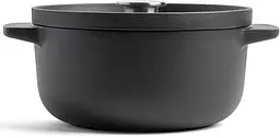 Каструля з кришкою KitchenAid Matte Oven-to-table CC004899-001 22 см 3.3 л чорна - мініатюра 2