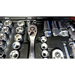 Набір головок торцевих Yato квадрат 1/2", 3/8", 1/4" з інструментами насадки викруткові 173 шт. (YT-38931) - мініатюра 8