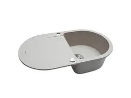 Кухонна мийка Perfelli IZETTA OGI 114-78 Light Beige - мініатюра 2
