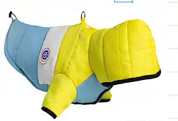 Куртка для собак и котов EcoToys Yellow-Blue XXL желто-голубая A: 39 см B: 57 см C: 38 см 7017