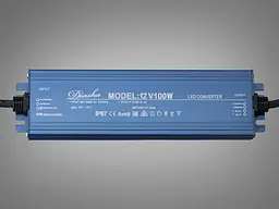 Блок живлення 12В, для підключення LED стрічки, 100Вт, 8.33А - мініатюра 2