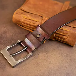 Чоловічий шкіряний ремінь Vintage 115х3,5 см acs0014831 - мініатюра 9