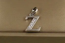 Кулон Xuping Jewelry літера Z 1,5 см сріблястий