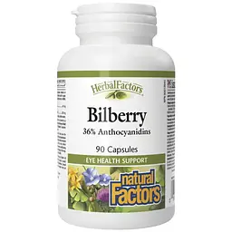 Чорниця Natural Factors Bilberry 40 мг 90 капсул