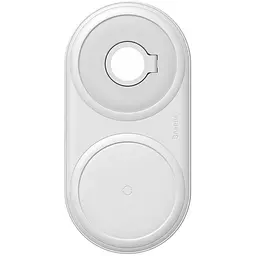 Бездротовий зарядний пристрій Baseus Planet 2in1 cable White WXPL-B02
