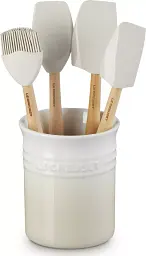 Набір кухонного приладдя Le Creuset Set of Crock + 4 Craft Utensils Meringue