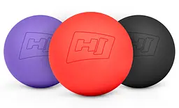 Силіконовий масажний м'яч 63 мм Hop-Sport HS-S063MB чорний - мініатюра 2