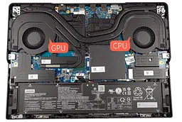 Вентилятор Lenovo кулер 12V для моделей ноутбука Legion Pro 5, 16IRX8 82WK (GPU) DFSCL12E16486Y, 12V, 4pin - мініатюра 4