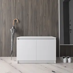 Тумба для взуття Vays R-20 Білий, без ручок, ЛДСП, 80×40×53 см - для передпокою, коридору