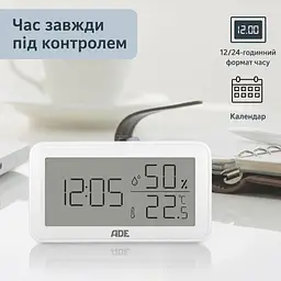 Термогігрометр ADE WS2322 - мініатюра 3