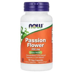 Пасифлора Passion Flower 350 mg 90 Veg Capsules NOW vit0005160