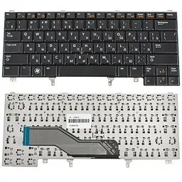 Клавіатура для ноутбука DELL (Latitude: E5420 E6320 E6330 E6430) rus чорний без джойстика (без платки)