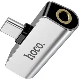 Конвертер Hoco Type-C to 3.5 мм audio/Type-C charging LS26 1.5A