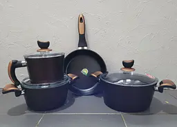 Набір каструль Casa Royal Elite Titanium із покриттям Bio Titanium 7 предметів Бронзовий - мініатюра 4