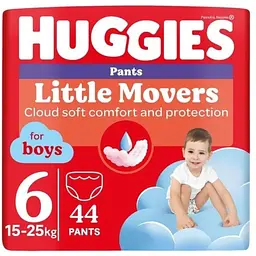 Підгузки-трусики Huggies Little Movers/Pants 6 Mega 15-25 кг для хлопчиків 44 шт.
