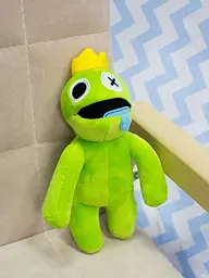 М'яка іграшка Райдужні друзі Rainbow Friends Roblox Зелений монстр - мініатюра 3