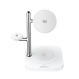 Бездротовий зарядний пристрій ACEFAST E39 desktop 4-in-1 wireless charging holder White (6974316286110) - мініатюра 3