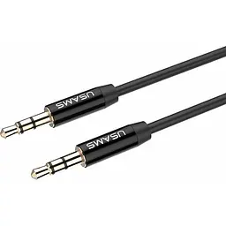 Кабель Usams YP-01 3.5 mm to 3.5 mm 1m Black [53007] - мініатюра 2