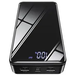 Універсальна мобільна батарея Borofone BJ8 Extreme 30000mAh 2хUSB (Чорний) - мініатюра 2