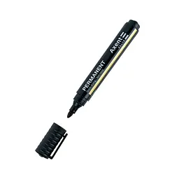 Маркер Axent Permanent D2604 Standard, 2 мм круглий чорний (D2604-01)