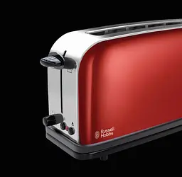 Тостер Classic 1100Вт, довгі слоти, метал, червоний Russell Hobbs teh0025672 - мініатюра 5