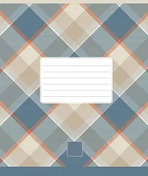 Зошит загальний Школярик Plaid pattern у клітинку 24 аркушів 25 шт. (024-3345K) - мініатюра 2