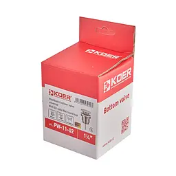 Донний клапан для раковини Koer PW-11-02 універсальний Click-Clack 1 1/4″ Ss KR5792 - мініатюра 7