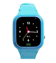 Смарт годинник телефон для дітей Lemfo LT23 з GPS, 4G LTE, SIM-картою, відеодзвінками, прослуховуванням, геозоною та кнопкой SOS Блакитний - мініатюра 2