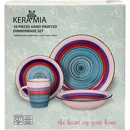 Сервіз столовий Keramia Colorful 16 предметів 4 персони (24-237-097) - мініатюра 2