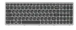 Клавіатура для ноутбука Lenovo Ideapad P500, Z500, Z500A, Z500G, Z500T Чорна, (Сірий каркас)