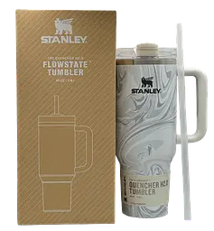 Термокухоль Stanley Quencher H2.0 Tumbler з неіржавкої сталі 1,18 л Gray Marble KT6007810