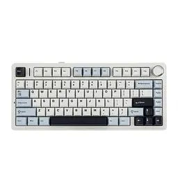 Ігрова механічна клавіатура AULA F75 / Три режими підключення / Leobog Axis Reaper Switch / White