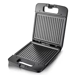Контактний гриль електричний RAF R.516 з антипригарним покриттям 1400W Grey-Black