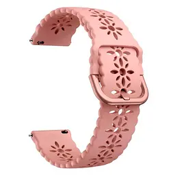 Ремінець для Samsung Galaxy Watch 5 Pro 45mm - рожевий ширина кріплення 20мм силікон Watchbands Flower (W14-2WB61153088) - мініатюра 2
