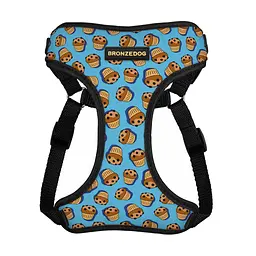 Шлея для собак Bronzedog Sport Кекси M 22х20х2 см блакитна - мініатюра 2