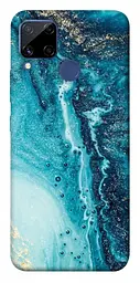 Чохол Demsky Блакитна фарба для Realme C15