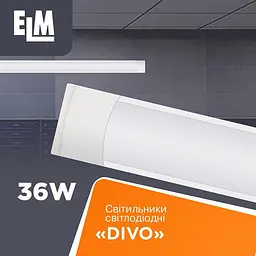 Світильник накладний світлодіодний з розсіювачем ELM Divo 36W 6500К 26-0101 - мініатюра 2