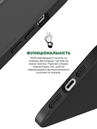 Панель ArmorStandart ICON2 MagSafe для Apple iPhone 15 Plus Black (ARM72735) - мініатюра 4