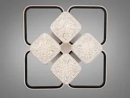 Люстра стельова Diasha LED біла чорна 130W димер - мініатюра 3