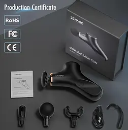 Масажер перкусійний ручний NAIPO new MINI Massage Gun для тіла без підігріву; модель - NP-MG01 - мініатюра 3