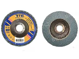 Диск пелюстковий RTB 125мм P150 торцевий конічний Т29 22мм Zirconium