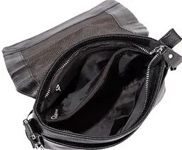Сумка чоловіча з натуральної шкіри Tiding Bag чорна (SA25F-8878A) - мініатюра 4