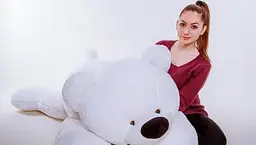 Велика м'яка іграшка Alina ведмідь Умка 180 см біла - мініатюра 2