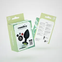 Анальна пробка Crushious Camileo M, 8 см (чорний) - мініатюра 11