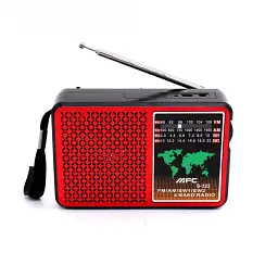 Радіоприймач Golon RX-607AC red  всі хвилі з аккумулятором Lithium 1200 mAh