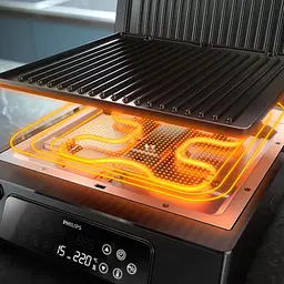 Гриль Philips Series 7000 прижимний 2200 Вт чорний (HD6307/70) - мініатюра 6