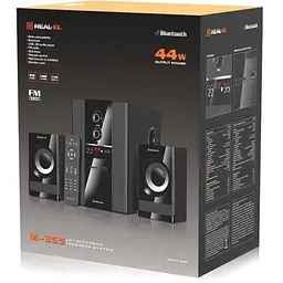 Колонки 2.1 M-355 Black, сателіти 2 x 12 Вт REAL-EL teh0021034 - мініатюра 8