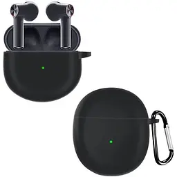 Чохол-накладка DK Silicone Candy Friendly з карабіном для OnePlus Buds (black)